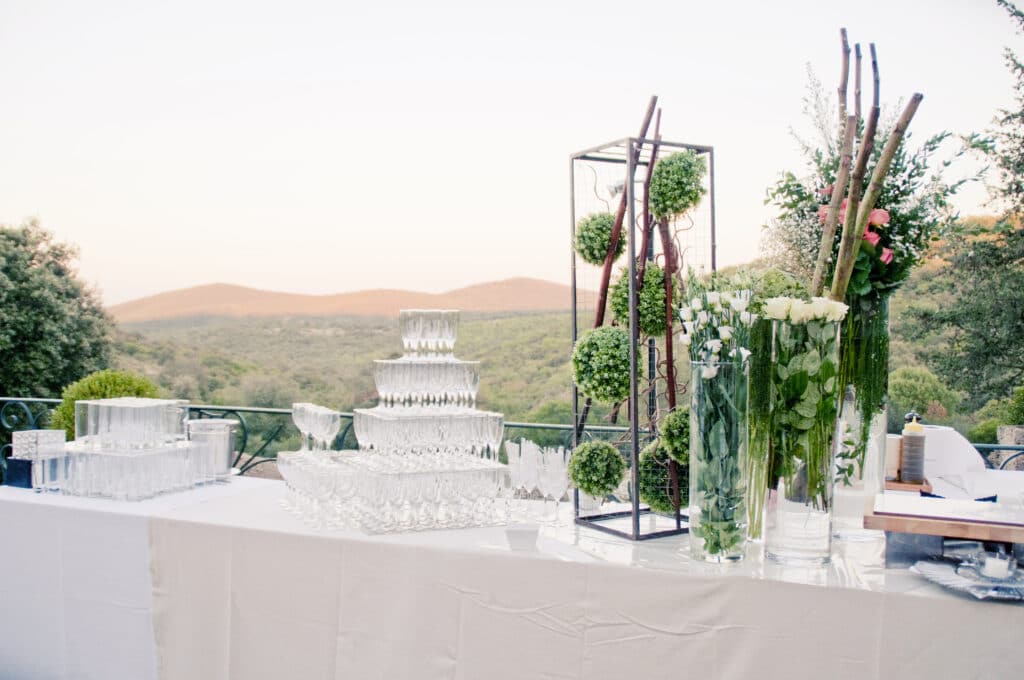 Apéritif sur la grande terrasse